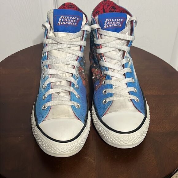 🔥🔥 Converse All Star High Top Men 7 / Women 9 Justice League DC Comics Shoes - Picture 7 of 12